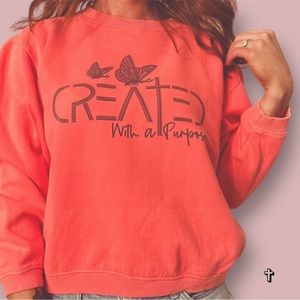 WOMEN'S COMFORT COLORS CROPPED PULLOVER